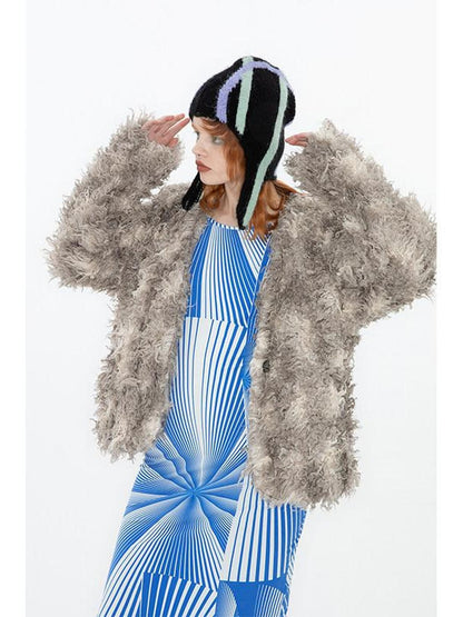 QUORRA S CHORD Blue Green Two Tone Knitted Yarn Women&
