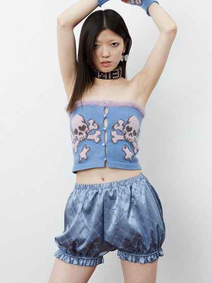 QUORRA S CHORD Blue Heart Chain Elastic Waist Pumpkin Lantern Women&