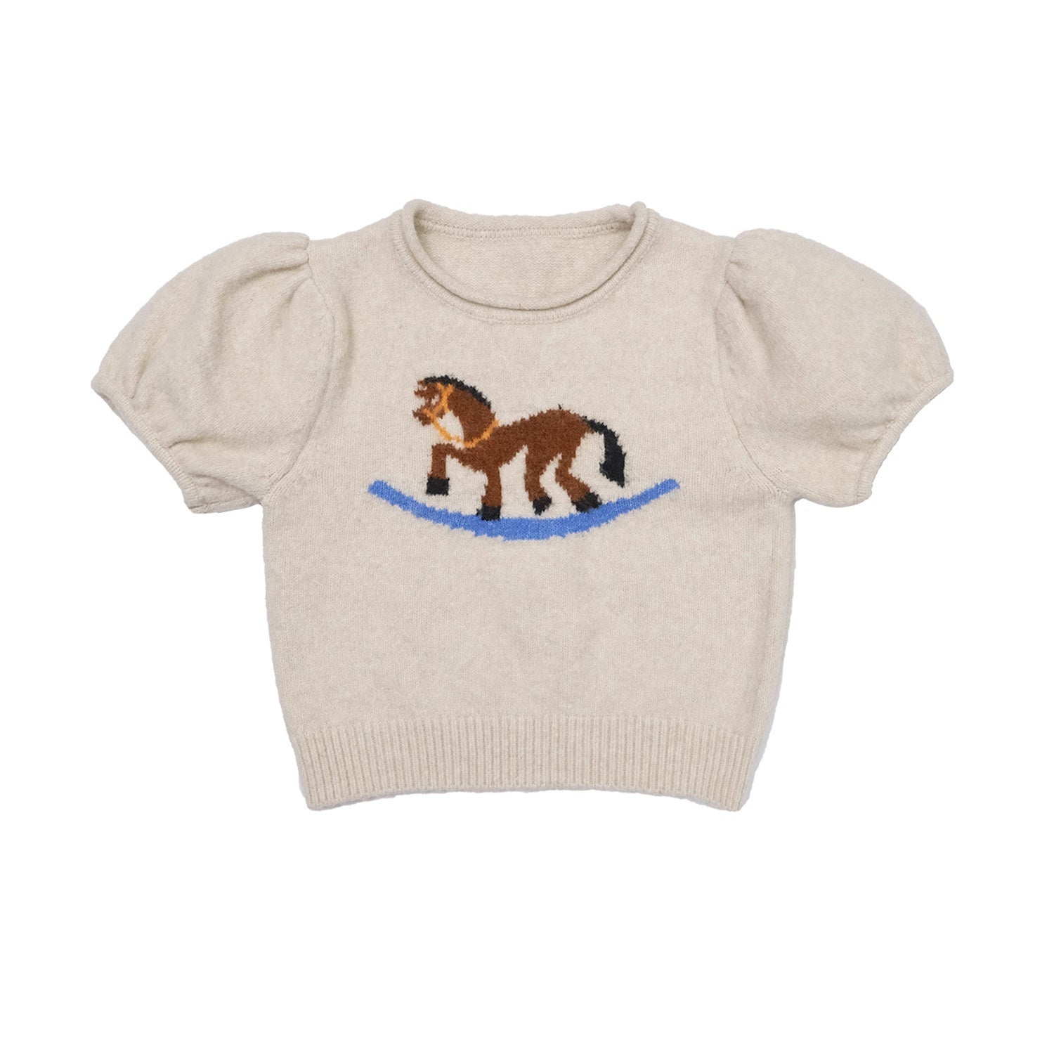 QUORRA_S_CHORD_Carousel_Jacquard_Knit_Puff_Sleeve_Women&