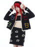 QUORRA S CHORD Colorful Pockets Doll Collar Tweed Inspired Women&