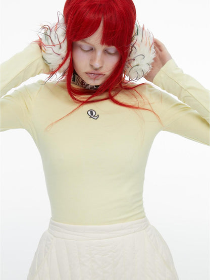QUORRA S CHORD Cream Yellow Colorblock Bardot Backless Women&