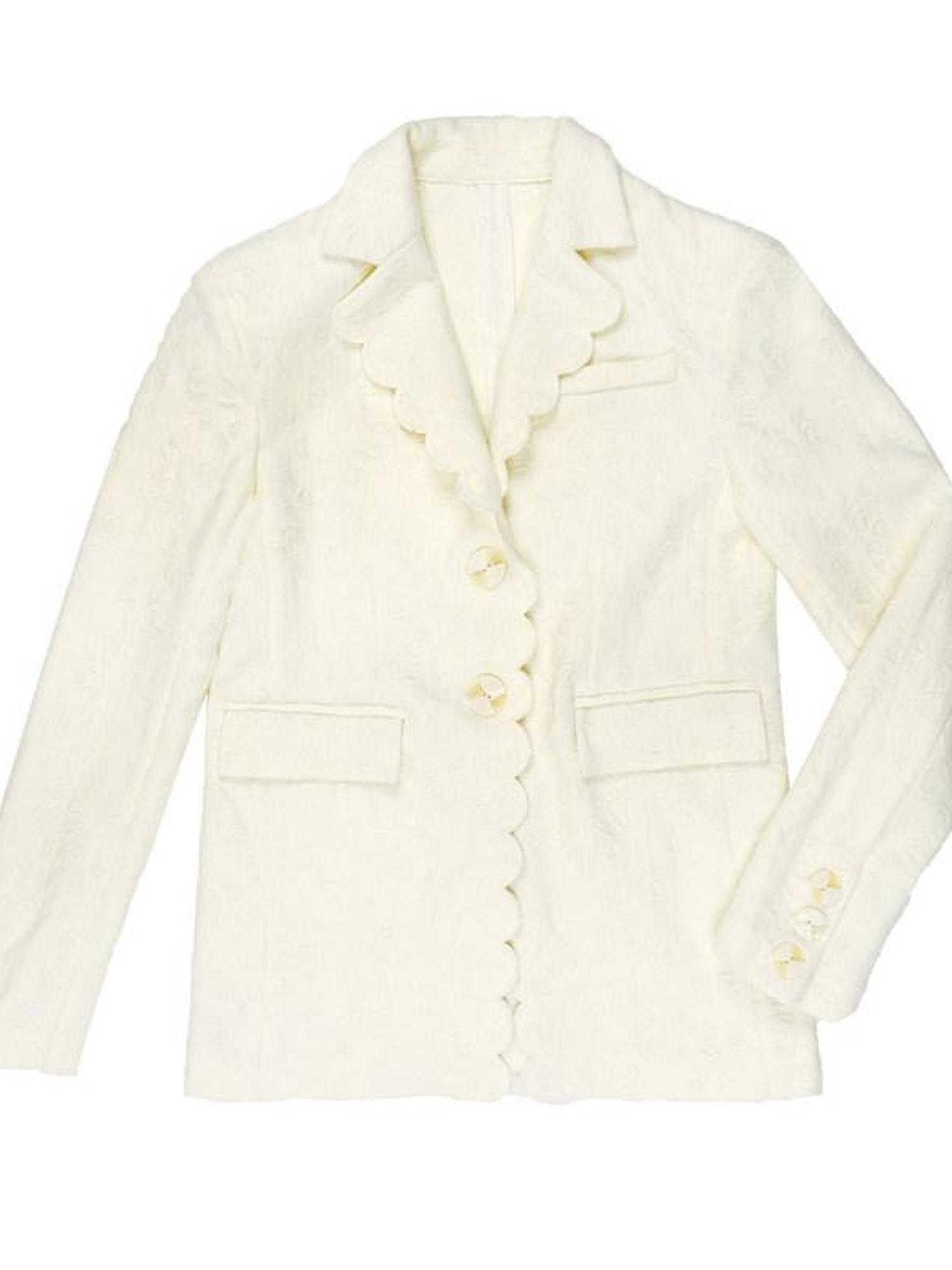 QUORRA S CHORD Creamy Cheese Texture Loose Relaxed Fit Women&