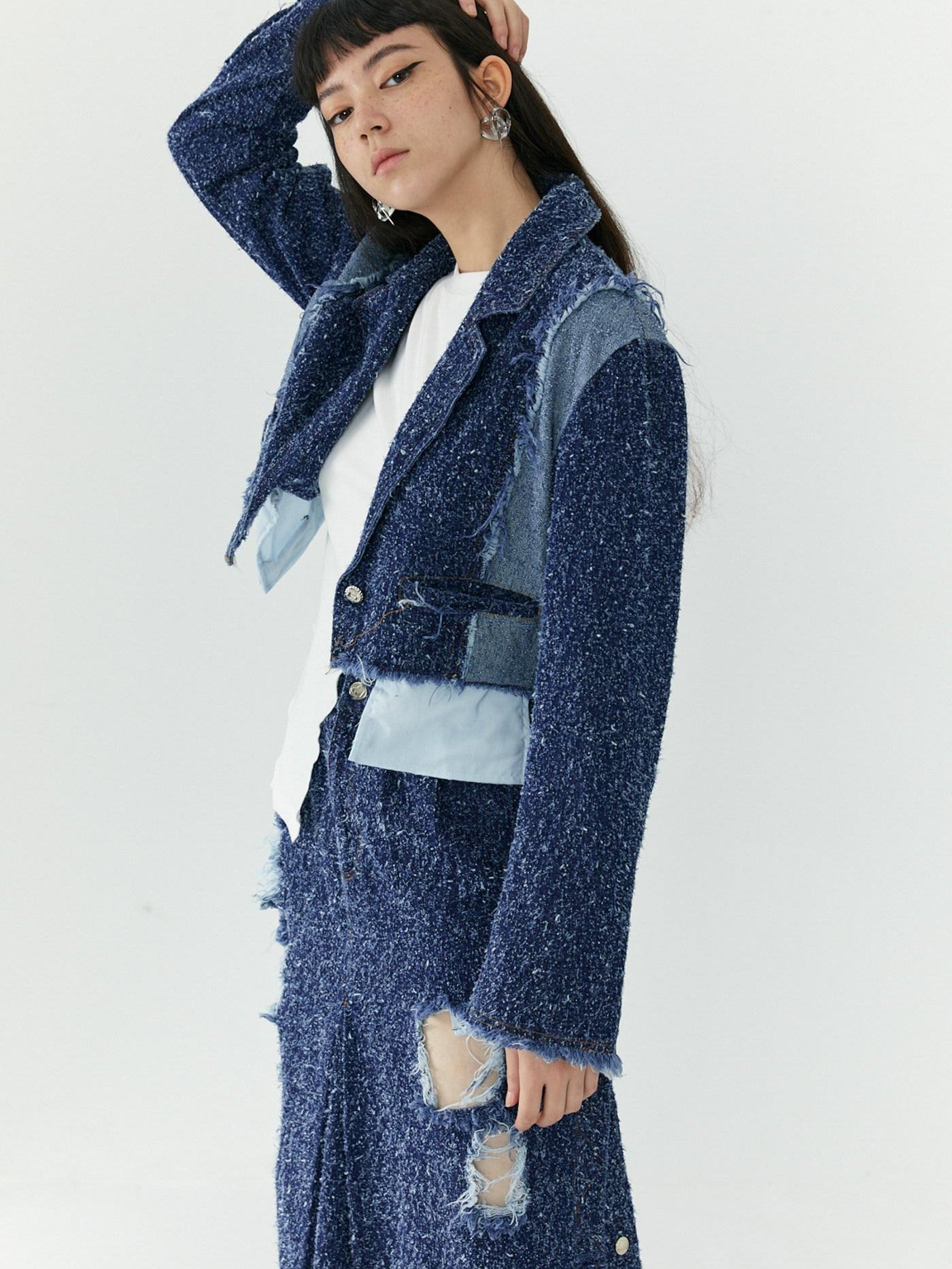 QUORRA S CHORD Cropped Patchwork Deconstructed Women&