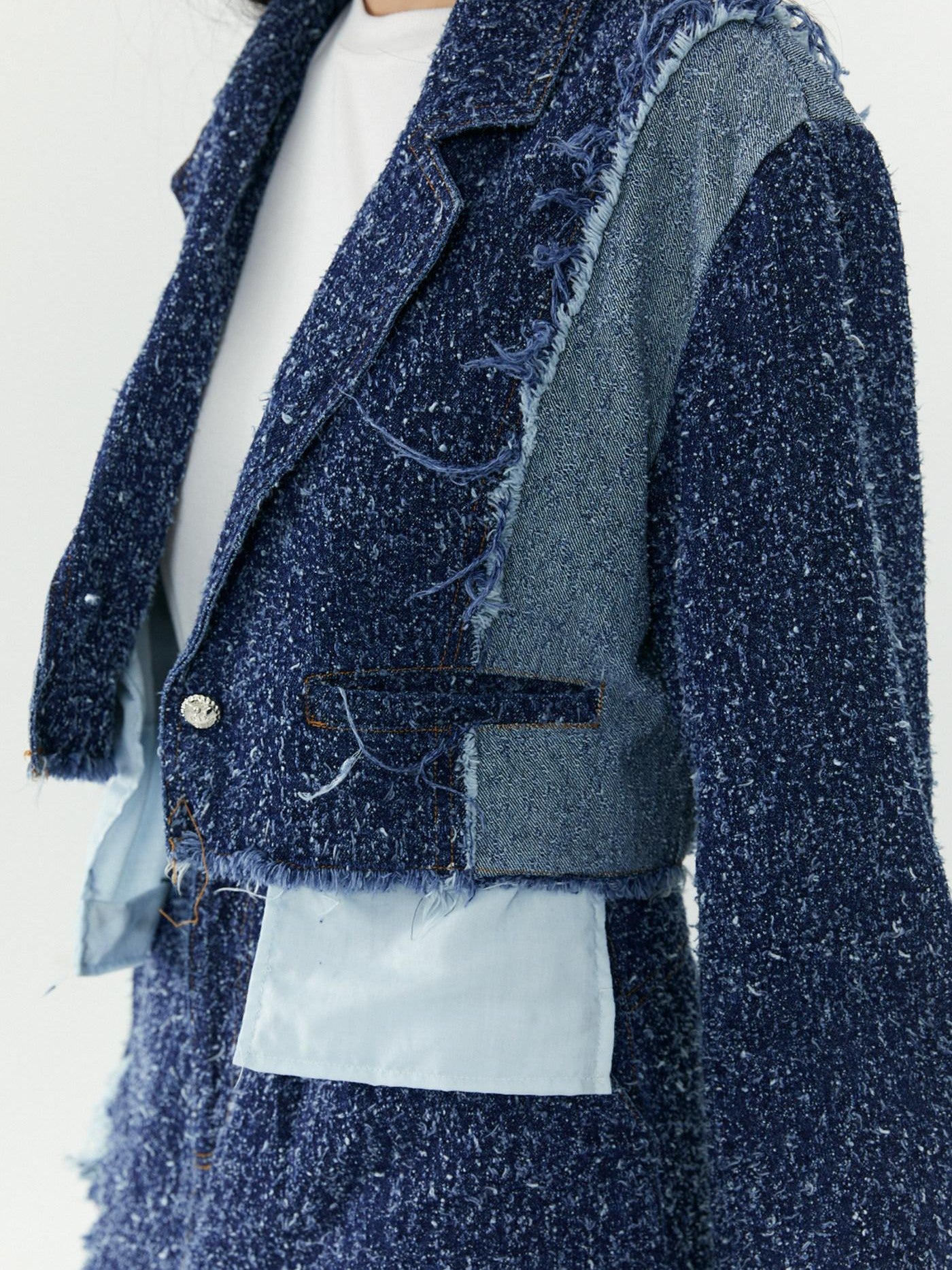 QUORRA S CHORD Cropped Patchwork Deconstructed Women&