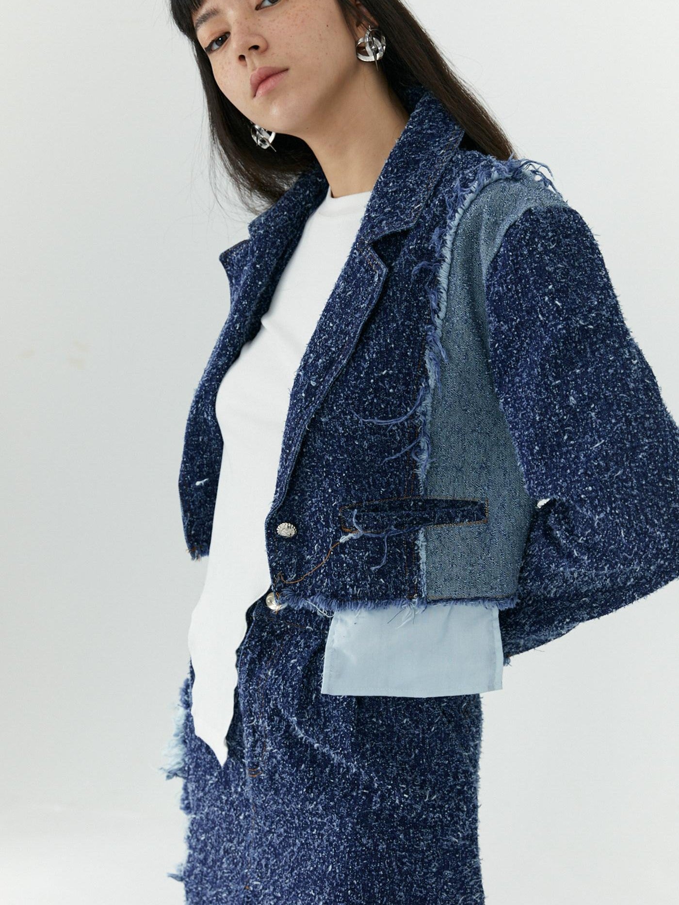 QUORRA S CHORD Cropped Patchwork Deconstructed Women&