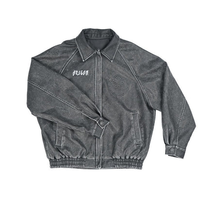 QUORRA_S_CHORD_Dragon_Embossed_Silver_Print_Washed_Distressed_Women&