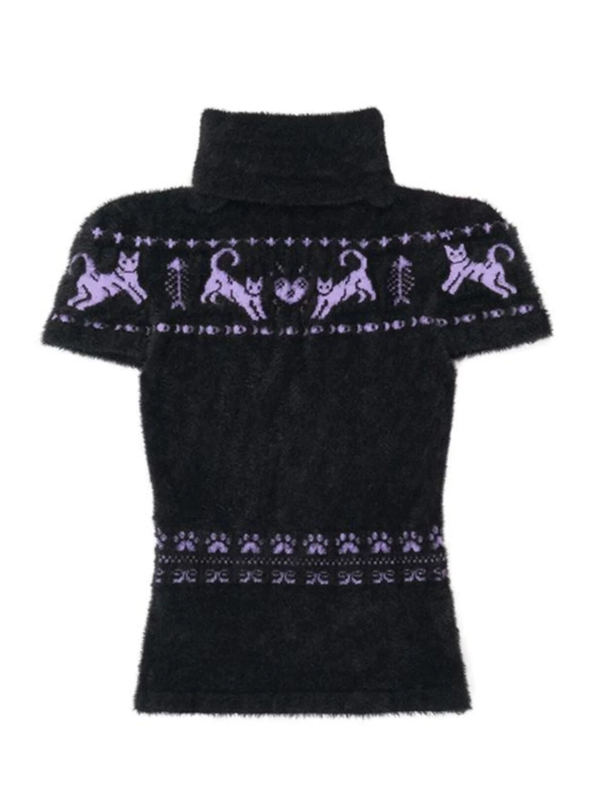 QUORRA_S_CHORD_Fuzzy_Embroidered_Jacquard_Kitten_High_Neck_Women&
