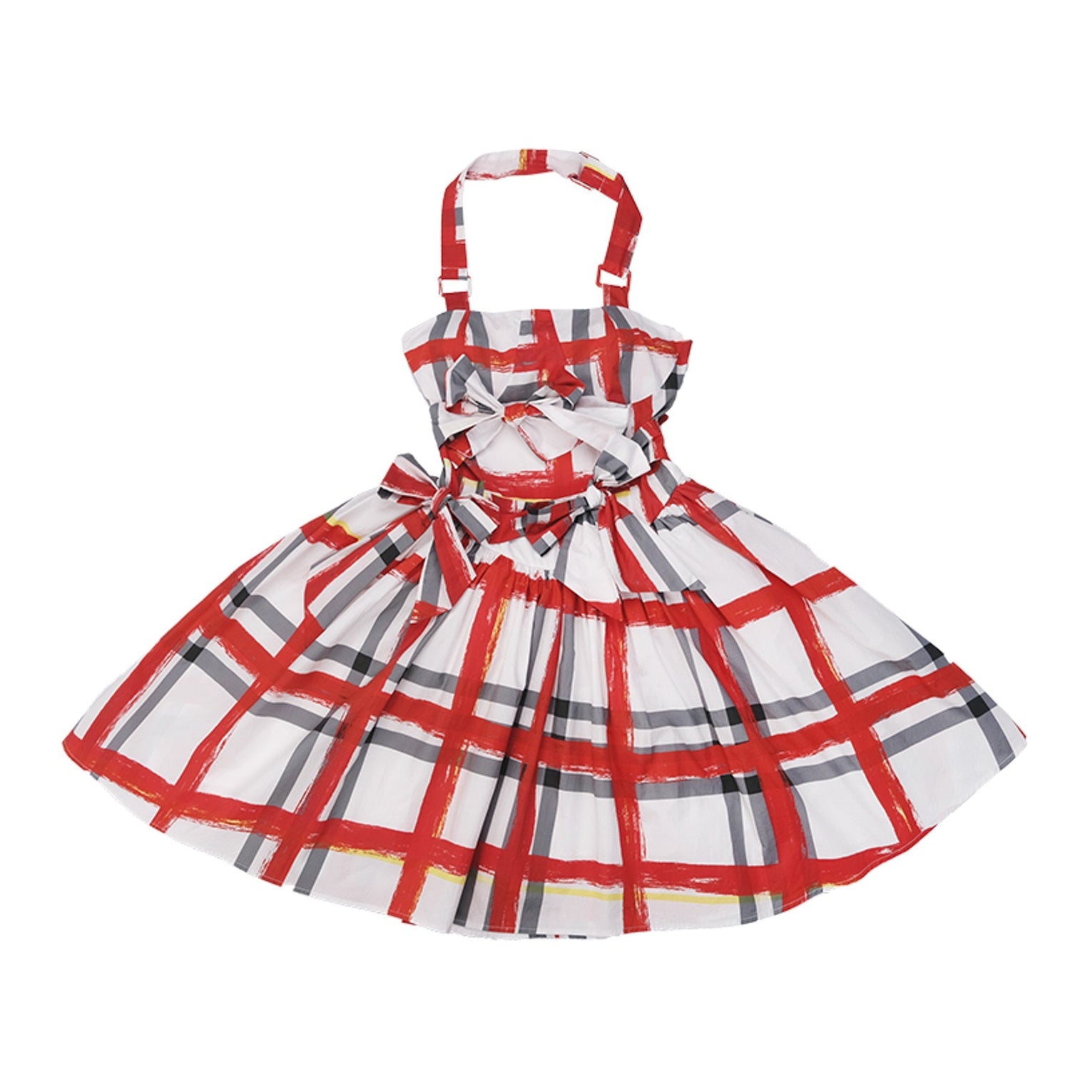 QUORRA_S_CHORD_Graffiti_Plaid_Bow_Punk_Puffy_Women&