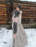 QUORRA S CHORD Gray Pink Patchwork Long Women&