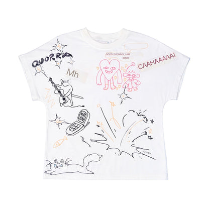 QUORRA_S_CHORD_Hand_Painted_Doodle_Crewneck_Print_Women&