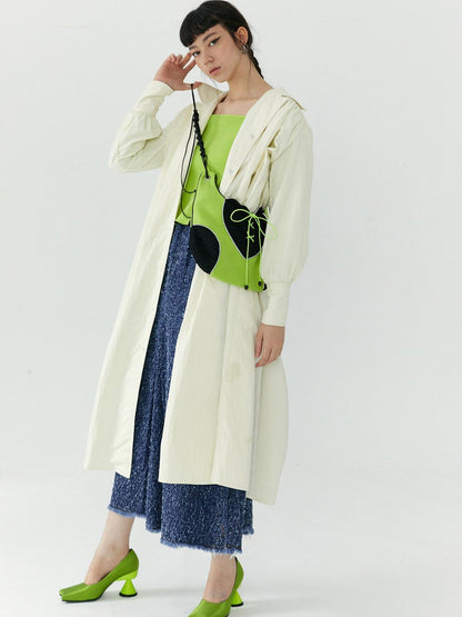 QUORRA S CHORD Heart Knit Patchwork Handmade Reflective Women&
