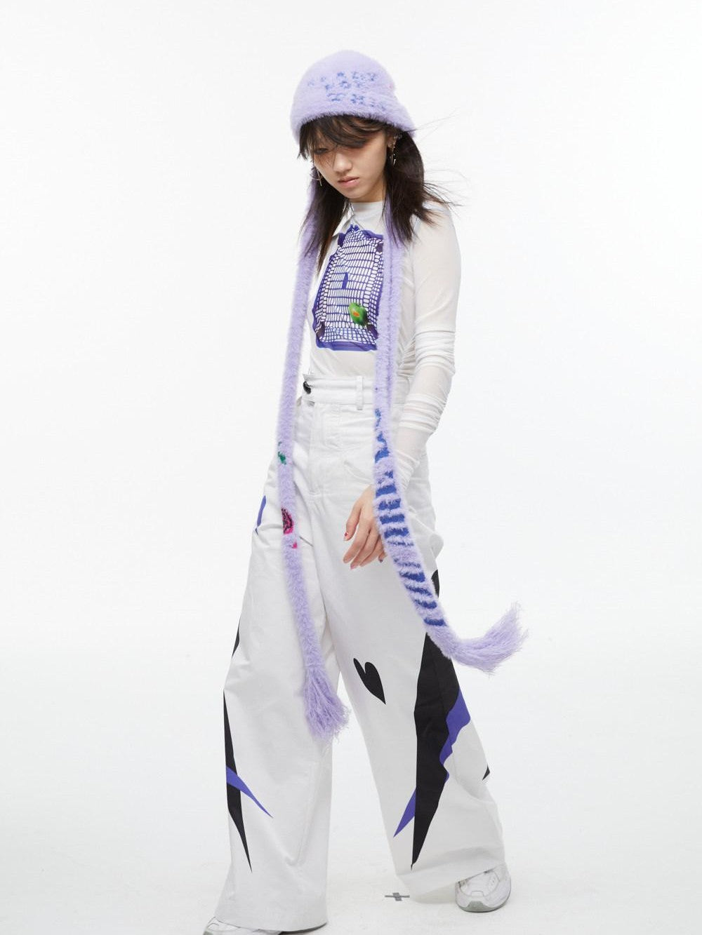 QUORRA S CHORD Heart Reflection Print High Waist Women&