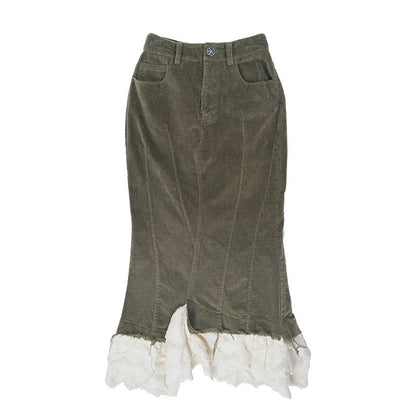 QUORRA_S_CHORD_Layered_Petal_High_Slit_Elastic_Waist_Women&