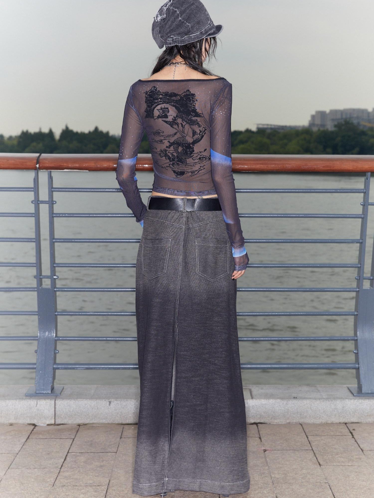 QUORRA S CHORD Mermaid Conch Velvet Jacquard Women&