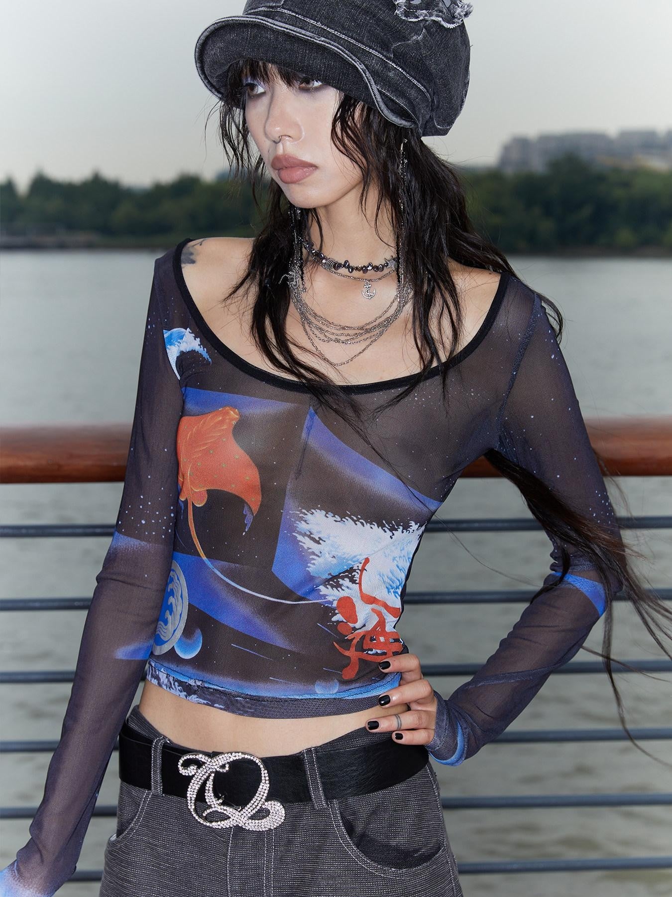 QUORRA S CHORD Mermaid Conch Velvet Jacquard Women&