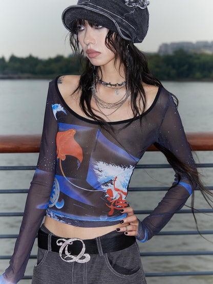 QUORRA S CHORD Mermaid Conch Velvet Jacquard Women&