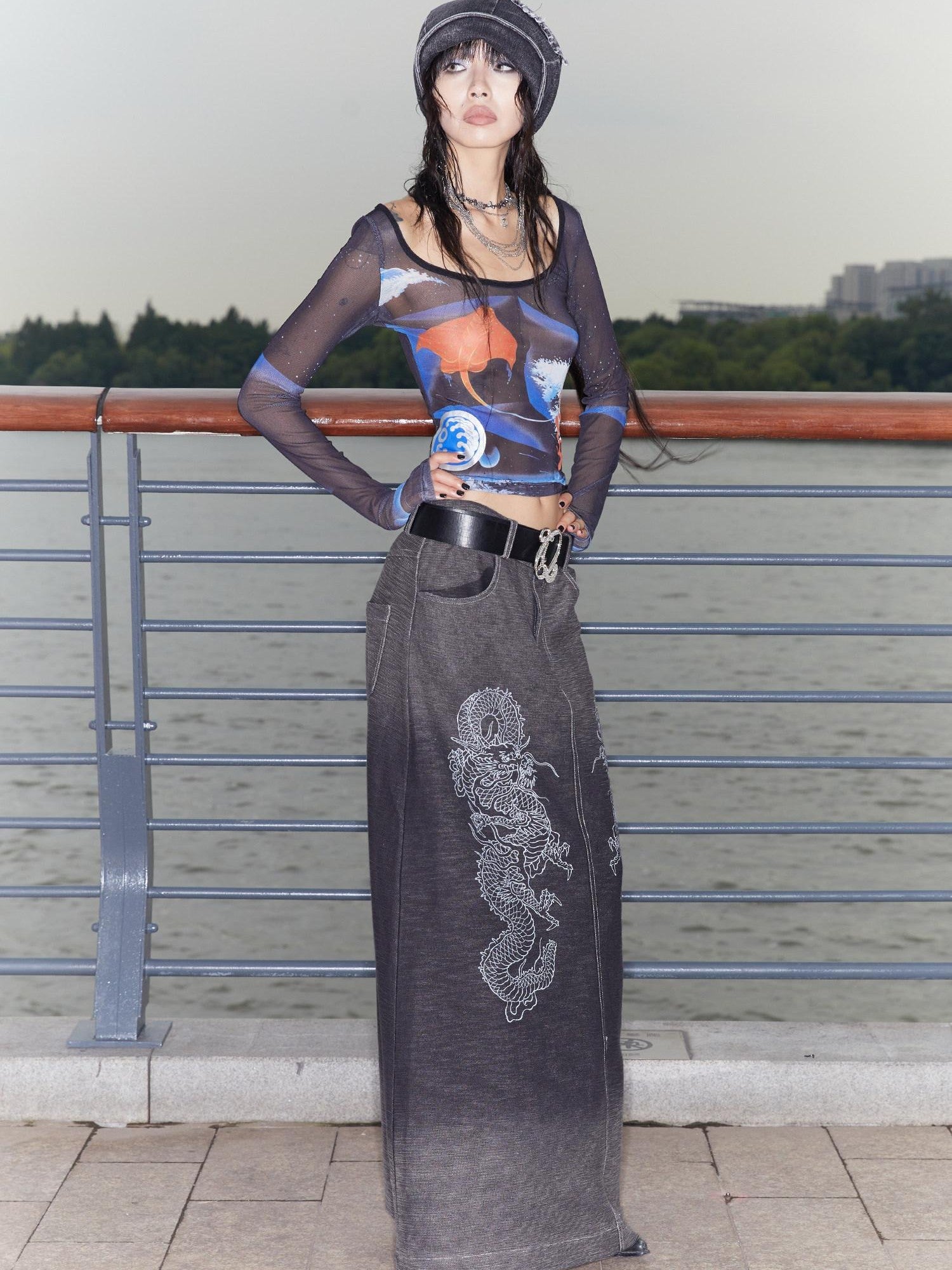 QUORRA S CHORD Mermaid Conch Velvet Jacquard Women&