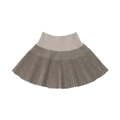 QUORRA_S_CHORD_Milk_Tea_Ribbed_Knit_Low_Waist_High_Stretch_Flared_Puff_Women&