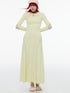 QUORRA S CHORD Mint Yellow Open Back Cutout Long Sleeve Women&