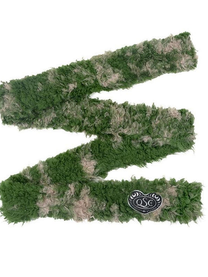 QUORRA S CHORD Moss Green Tie Dye Faux Fur Women&
