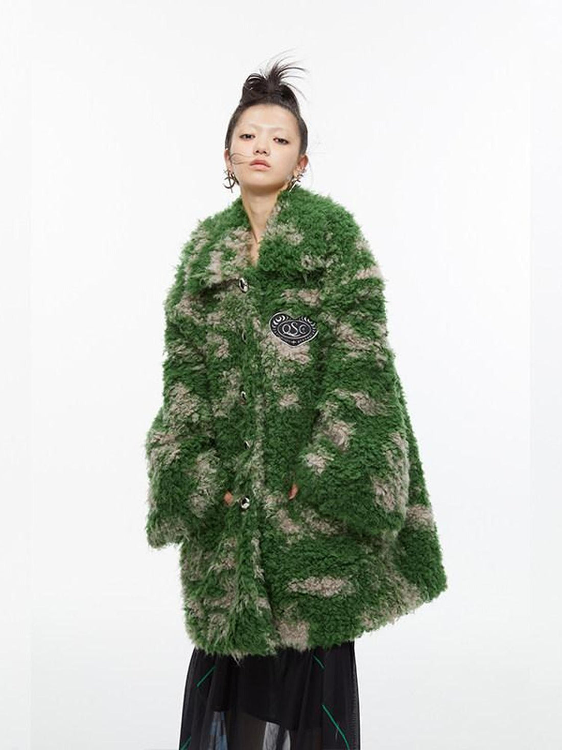 QUORRA S CHORD Moss Green Tie Dye Oversized Women&