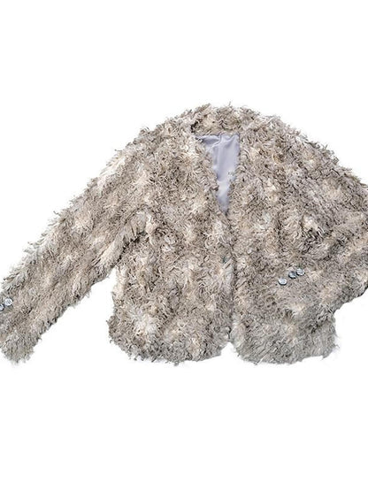 QUORRA S CHORD Neutral Gray Oversized Relaxed Women&