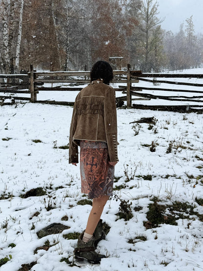 QUORRA S CHORD Nomad Tassel Lace Up Handmade Vintage Women&