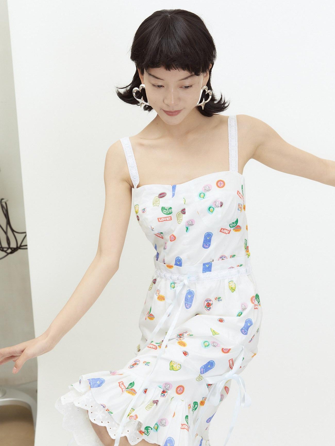 QUORRA S CHORD Peach Heart Motif Women&