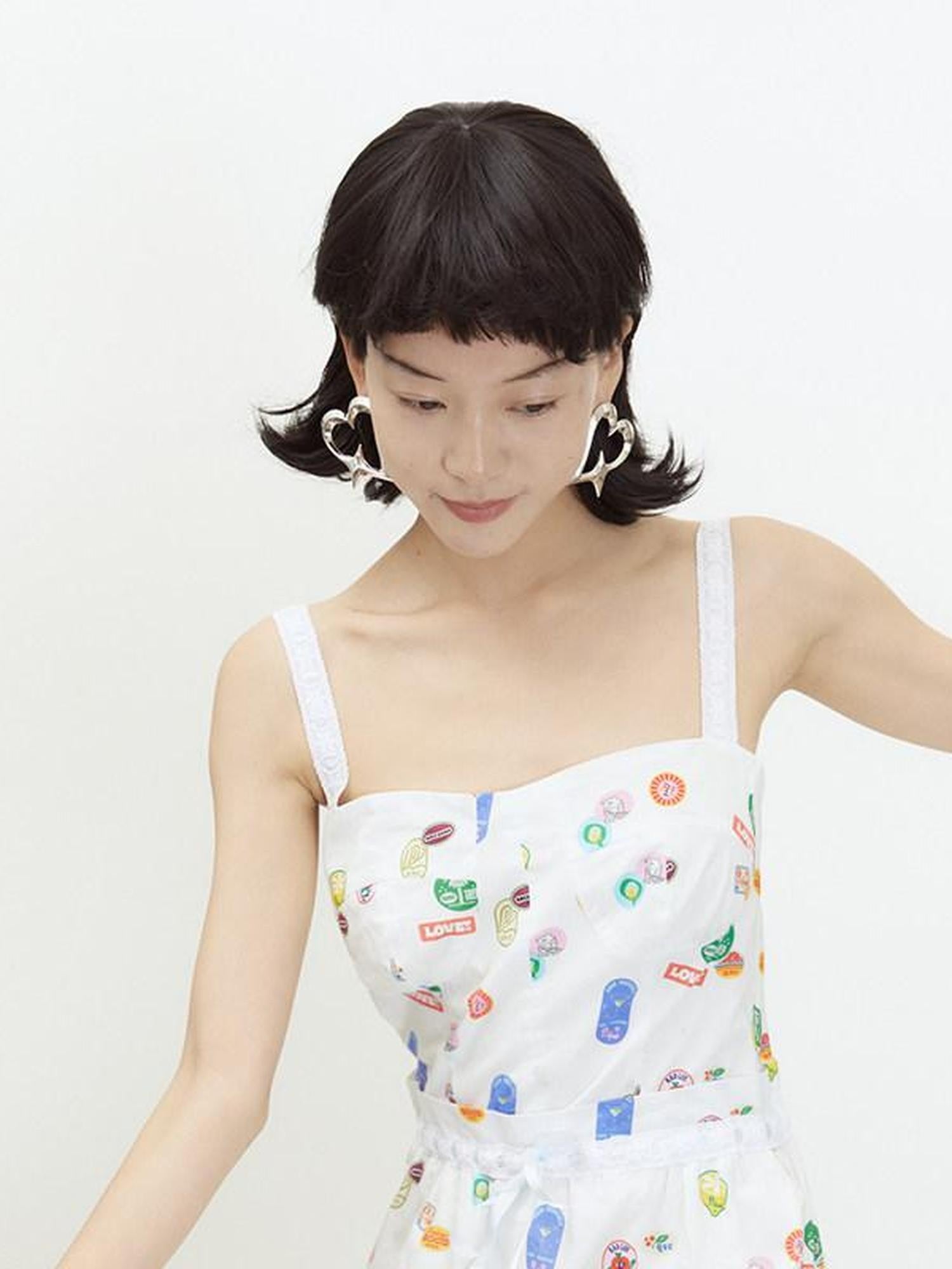 QUORRA S CHORD Peach Heart Motif Women&