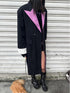 QUORRA S CHORD Pink Black Colorblock Padded Oversized Women&