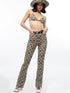 QUORRA S CHORD Plaid Rivet Eyelet Side Slit Micro Flare Women&