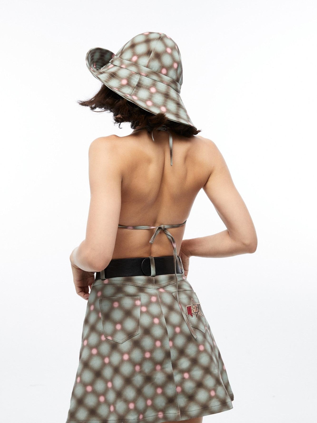 QUORRA S CHORD Plaid Studded Eyelet Breathable Women&