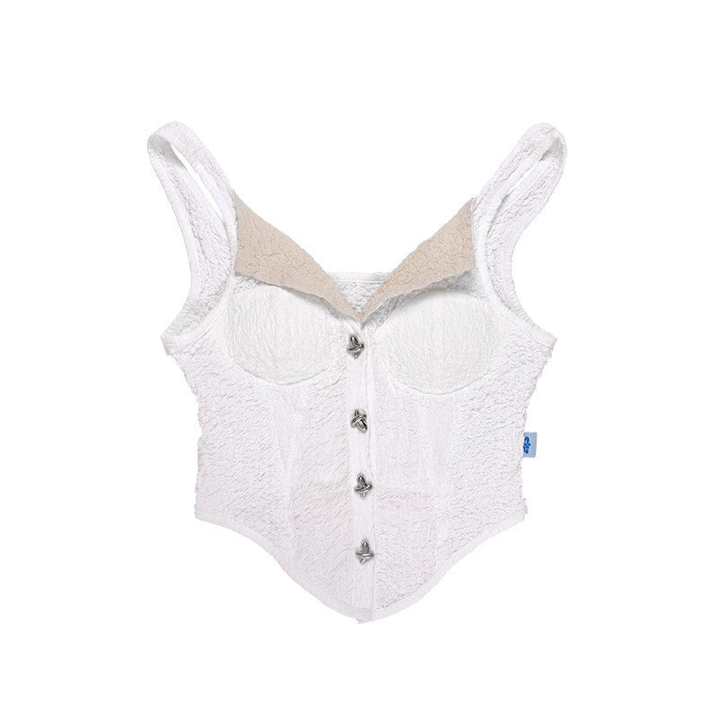 QUORRA_S_CHORD_Pleated_Ruched_Lapel_Bustier_Waist_Cinching_Women&