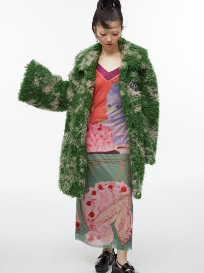 QUORRA S CHORD Sexy Birthday Cake Kimono Print Slimming Women&