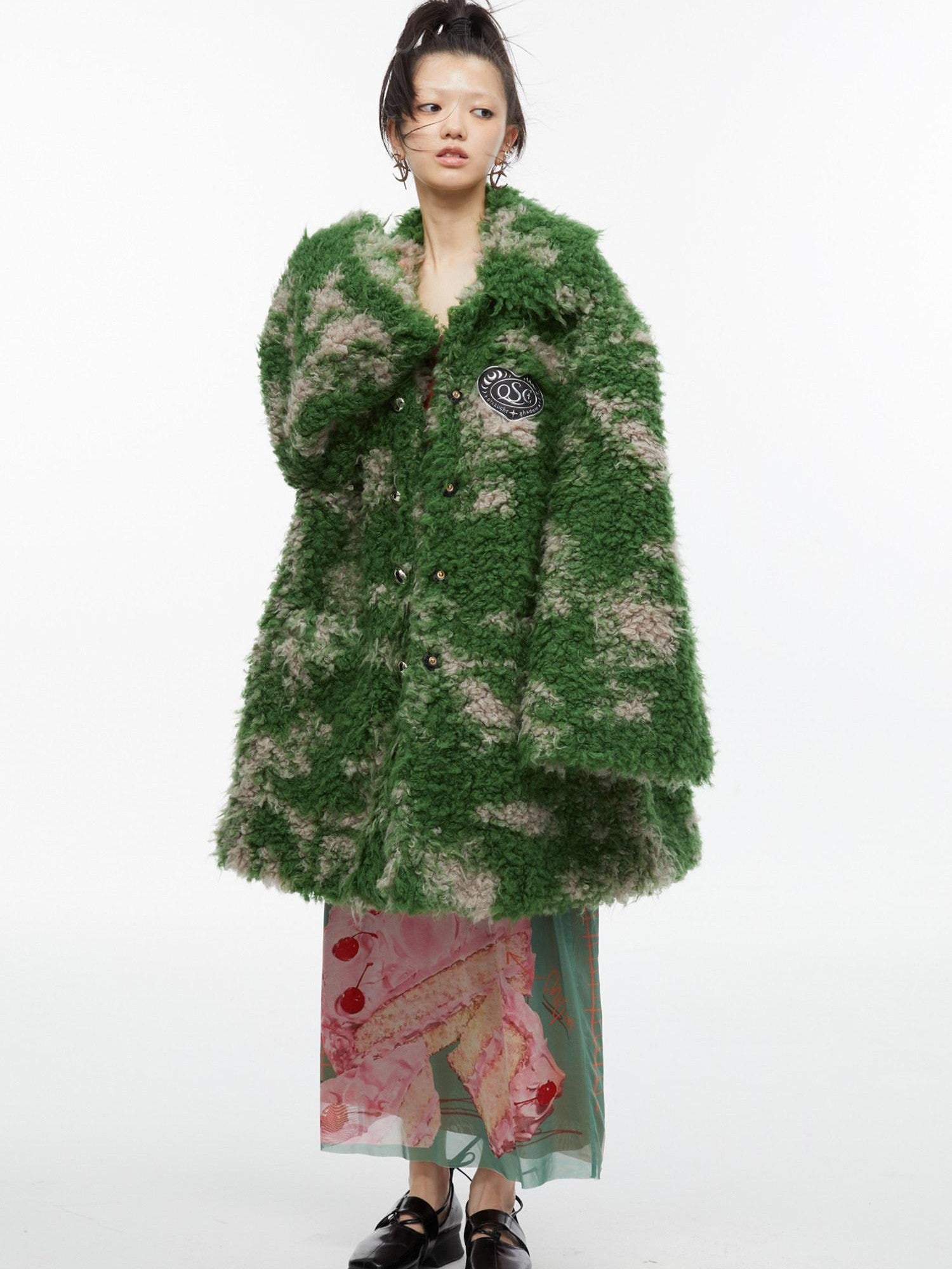 QUORRA S CHORD Sexy Birthday Cake Kimono Print Slimming Women&