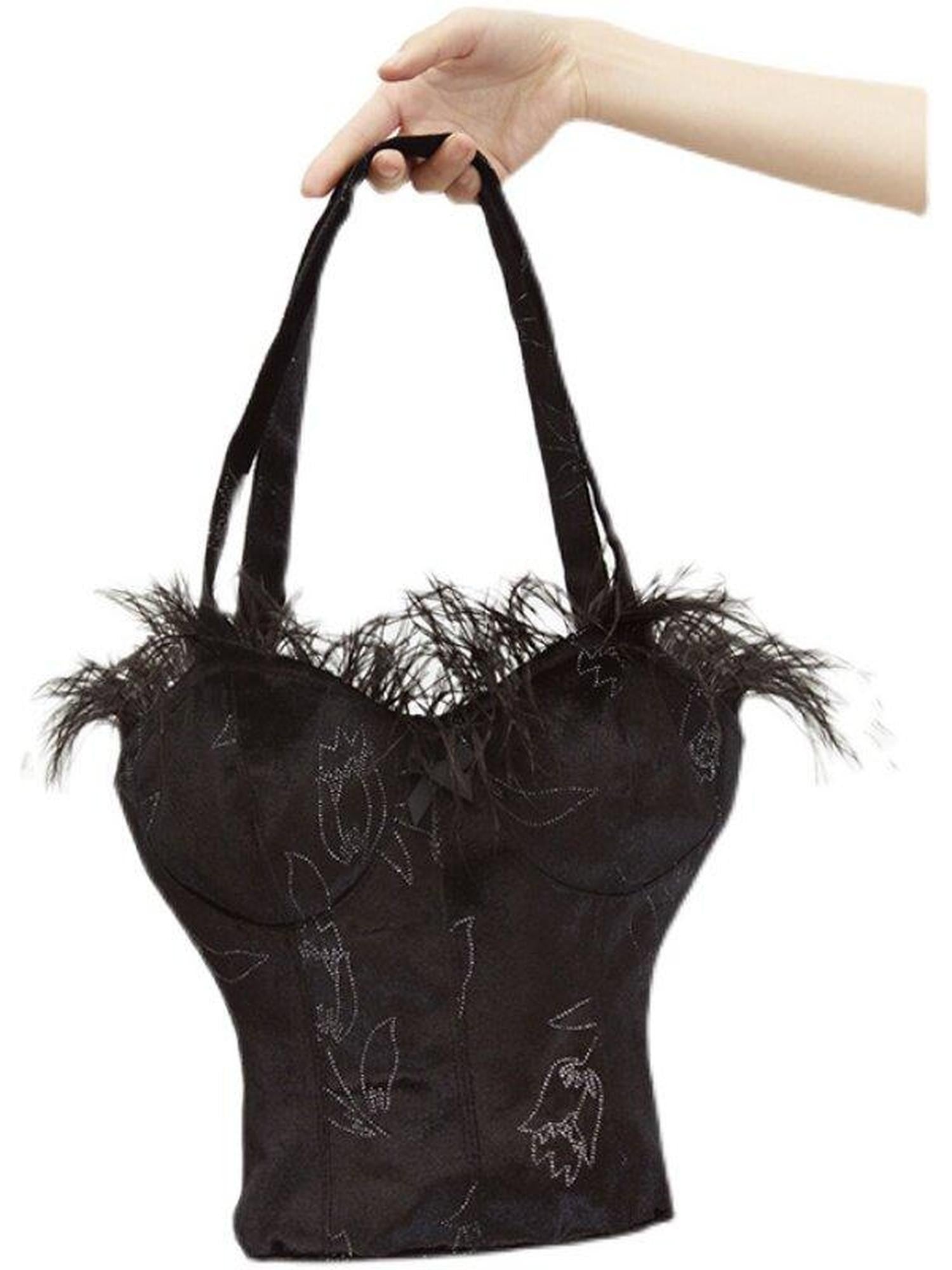 QUORRA S CHORD Silver Tulip Feather Bustier Women&