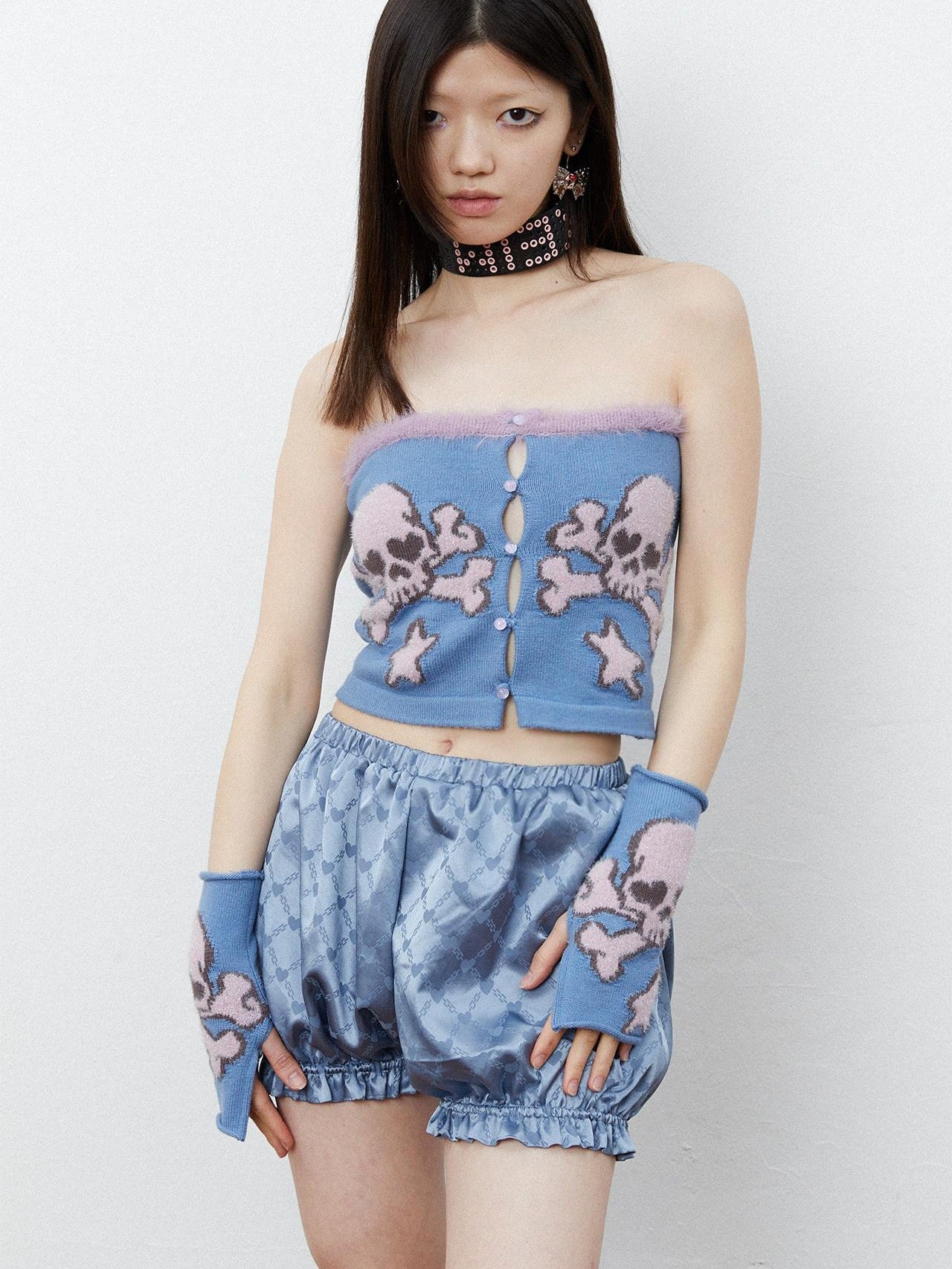QUORRA S CHORD Sparkly Skull And Star Jacquard Women&