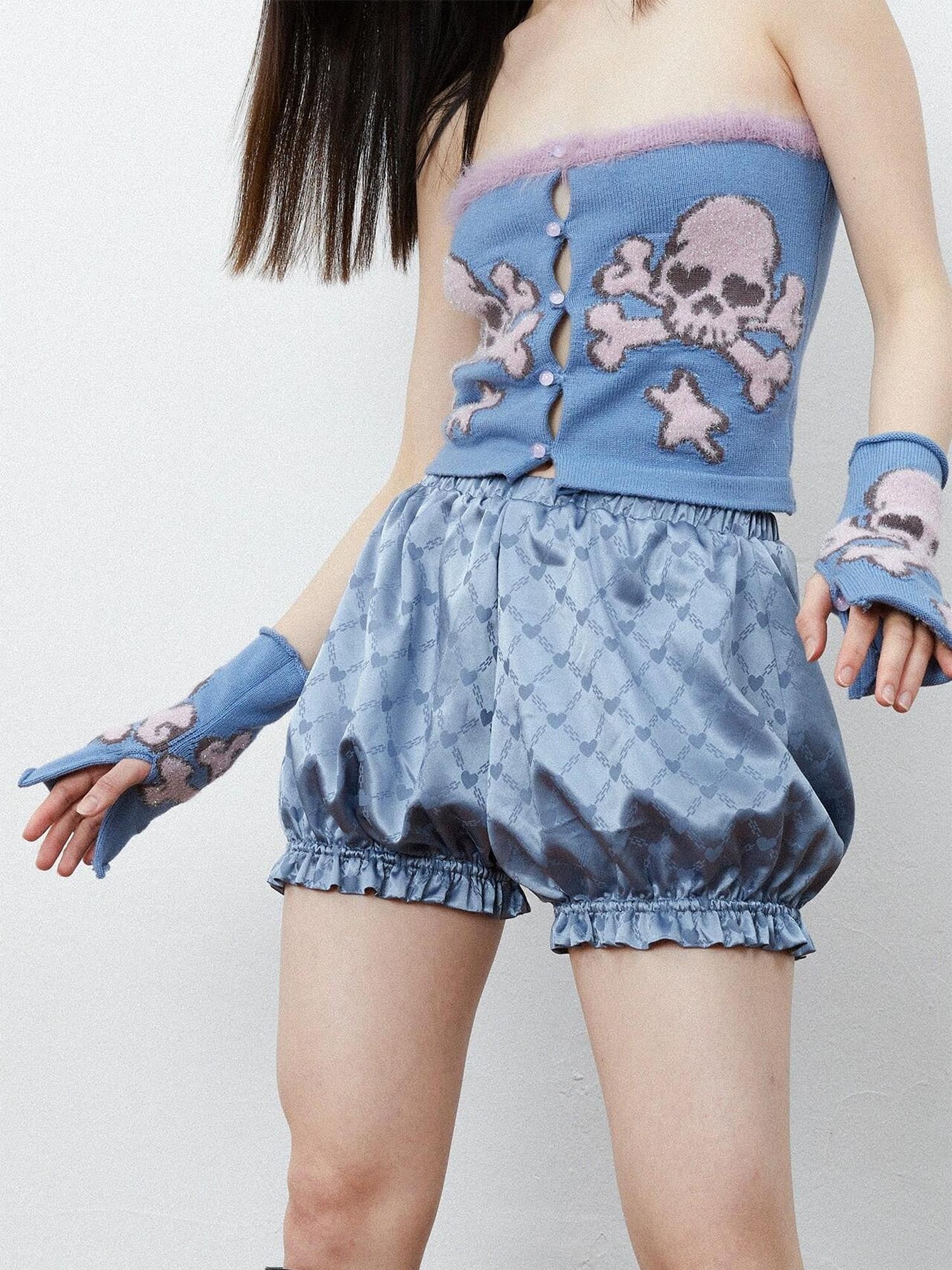 QUORRA S CHORD Sparkly Skull And Star Jacquard Women&