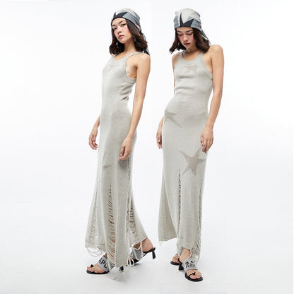 QUORRA_S_CHORD_Star_Jacquard_Sleeveless_Distressed_Women&