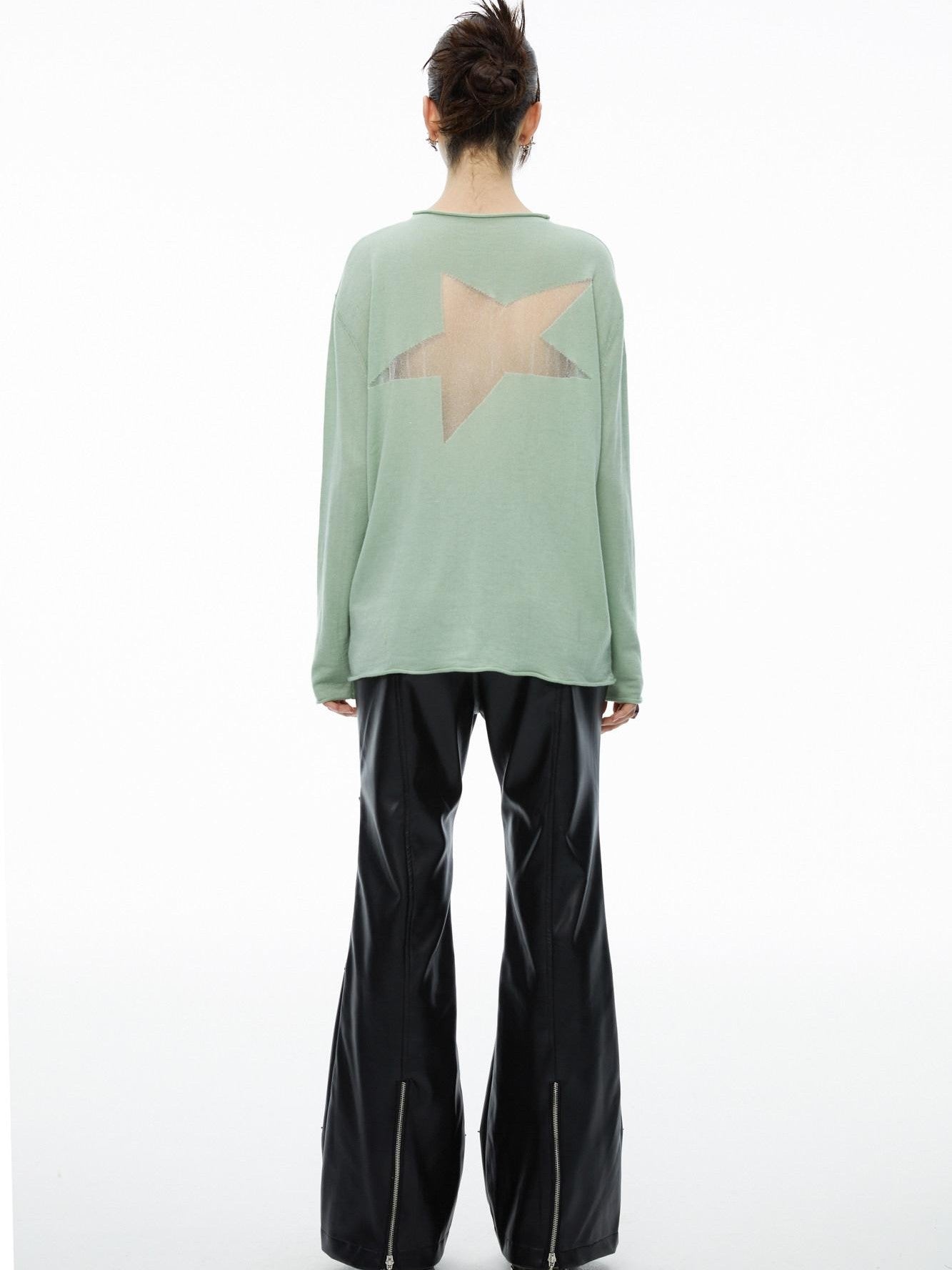 QUORRA S CHORD Star Openwork Ultra Thin Oversized Women&