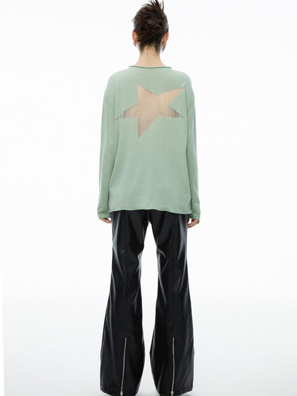 QUORRA S CHORD Star Openwork Ultra Thin Oversized Women&