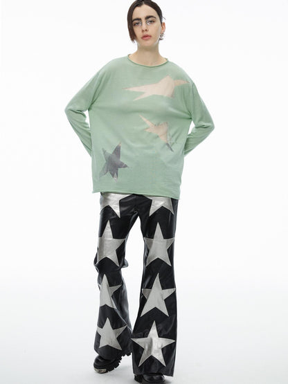 QUORRA S CHORD Star Openwork Ultra Thin Oversized Women&