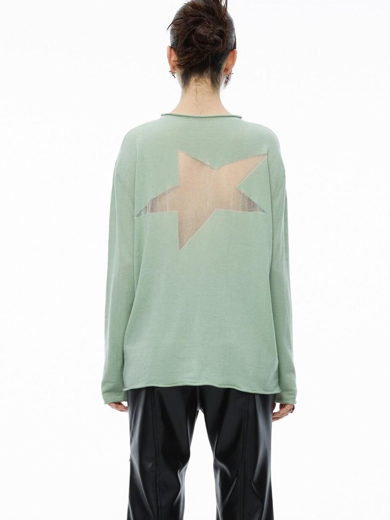 QUORRA S CHORD Star Openwork Ultra Thin Oversized Women&