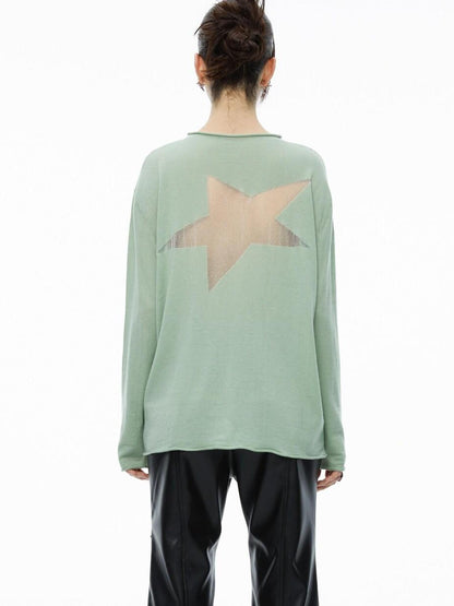 QUORRA S CHORD Star Openwork Ultra Thin Oversized Women&