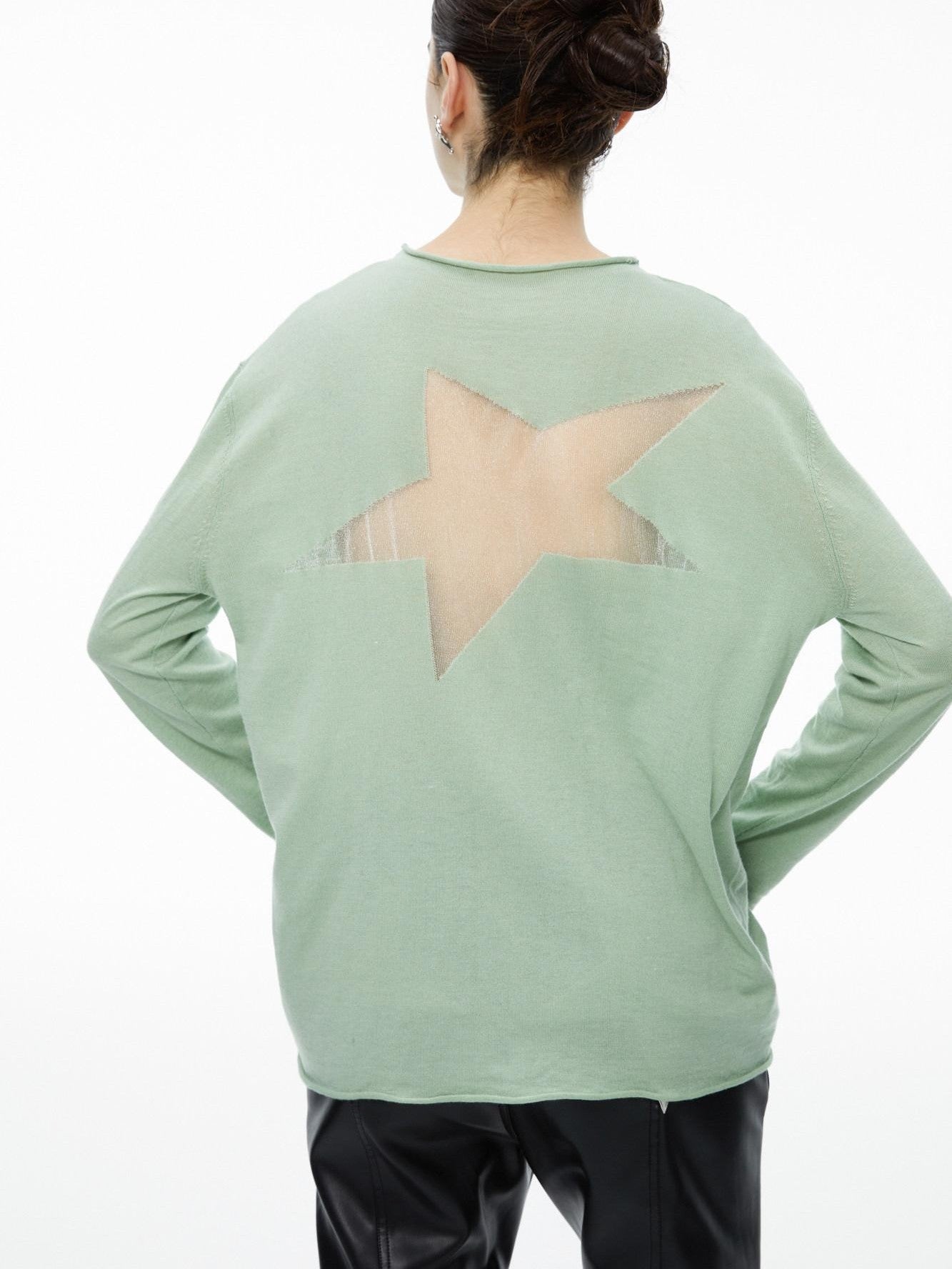 QUORRA S CHORD Star Openwork Ultra Thin Oversized Women&