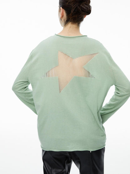 QUORRA S CHORD Star Openwork Ultra Thin Oversized Women&