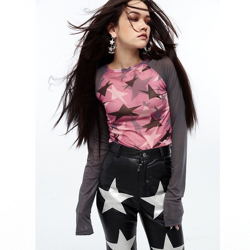QUORRA_S_CHORD_Star_Print_Raglan_High_Stretch_Women&
