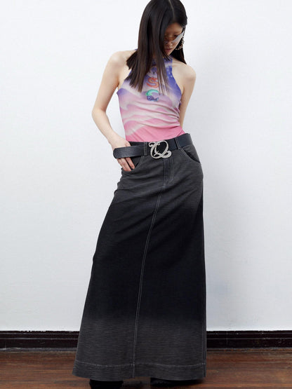 QUORRA S CHORD Sunset Pink Dreamy Floral Bird Print Chinese Street Style Women&