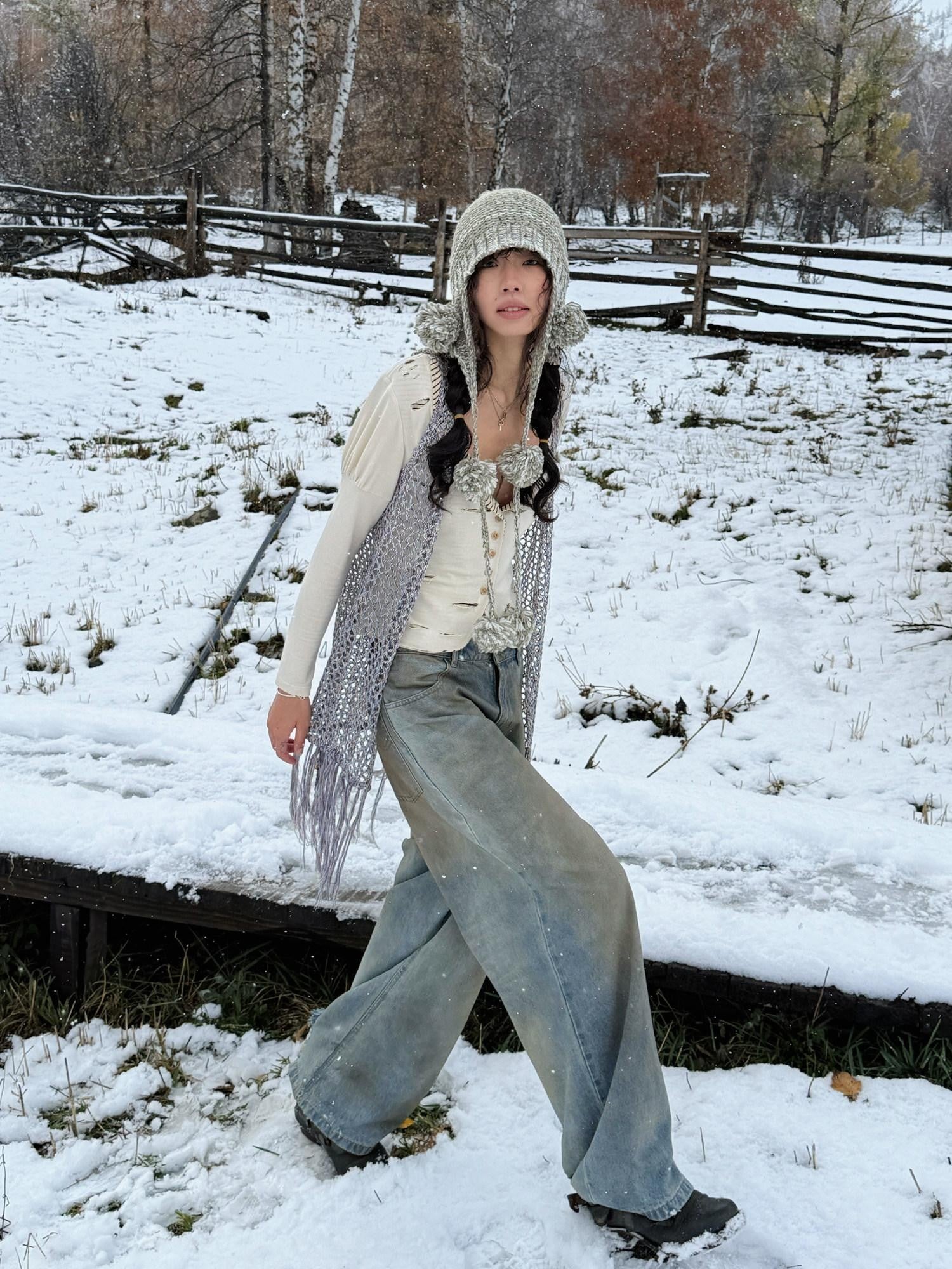 QUORRA S CHORD Urban Nomad Tassel Beaded Crochet Women&