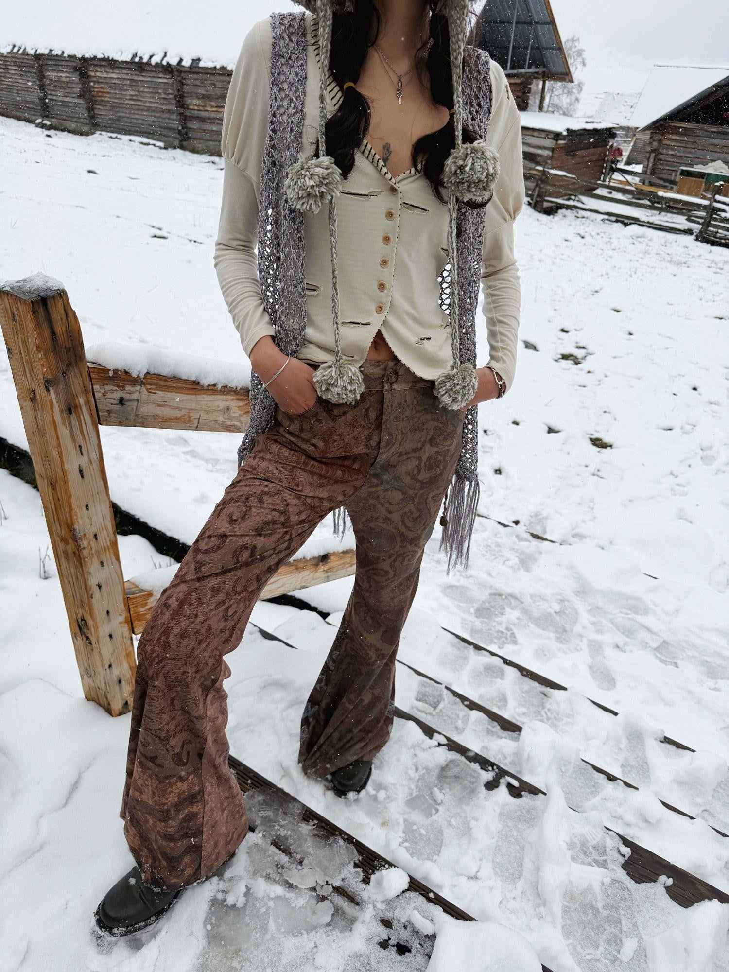 QUORRA S CHORD Urban Nomad Tassel Beaded Crochet Women&